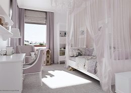 Biały pokój dla dziewczynki Dominika Rostocka - pokoje dla dzieci
