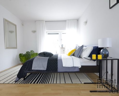 Home staging nowoczesnej sypialni - Stage It Up