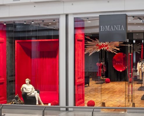 Aranżacja ekskluzywnego sklepu odzieżowego La Mania