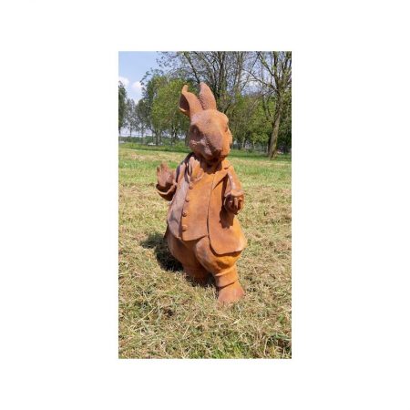 Rzeźba z żeliwa Pan królik Livingstone Terrasso