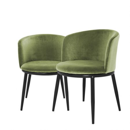 Eleganckie krzesło do jadalni Filmore Eichholtz zieleń