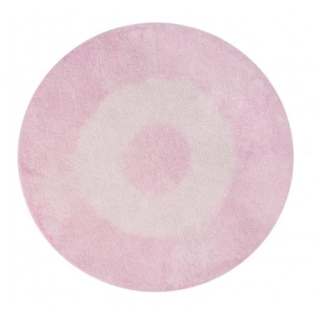 Okrągły, różowy dywan do prania Alfombra 1500 Lorena Canals