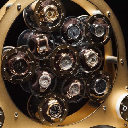 Ekskluzywny rotomat do zegarków z 24-karatowego złota LumiSidus