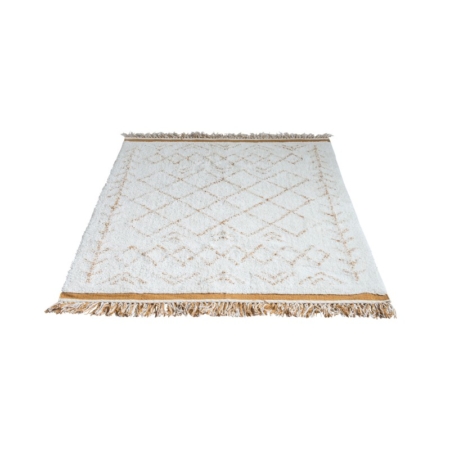 Biało-beżowy dywan