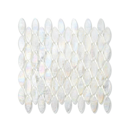 Bezbarwna mozaika ze szkła z tęczowym refleksem DOMES 221 FLAX