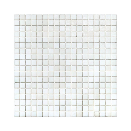 Biała mozaika ze szkła 01 BORA