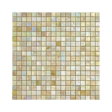 Kremowa mozaika ze szkła z tęczowym refleksem MARIGOLD 1