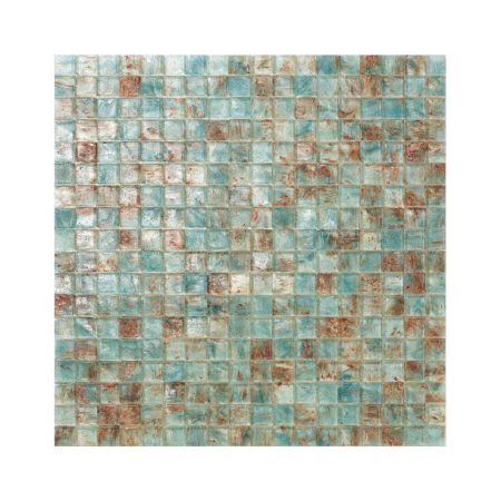Miętowo-brązowa mozaika ze szkła ANTILLE