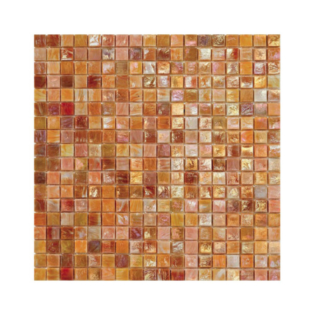 Pomarańczowo-brązowa mozaika ze szkła DAHLIA 3