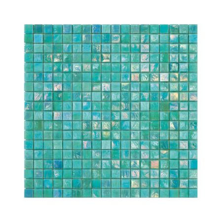 Turkusowa mozaika ze szkła FERN 2