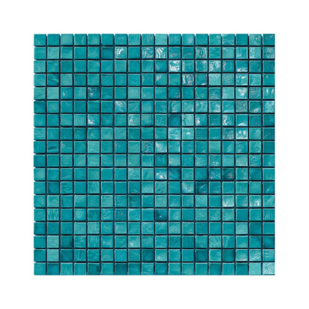 Turkusowa-zielona mozaika ze szkła AQUAMARINE J