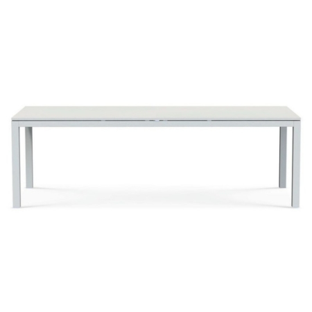 Biały, prostokątny stół zewnętrzny Flat