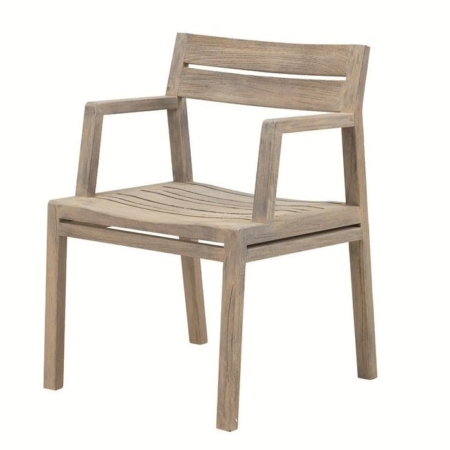 Nowoczesne krzesło ogrodowe z drewna Costes