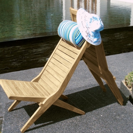 Drewniany fotel ogrodowy zewnętrzny składany Savana