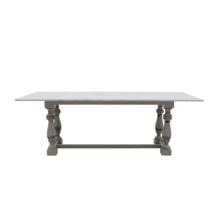 Klasyczny stół prostokątny z marmurowym blatem Mozaic