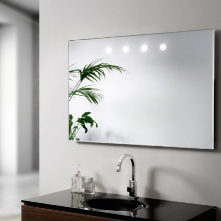 Dekoracyjne lustro łazienkowe z podświetleniem Argento