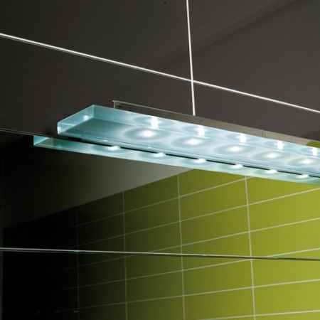 Prostokątne lustro łazienkowe z podświetleniem Tetris