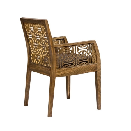 Orientalne krzesło z podłokietnikami Ottoman