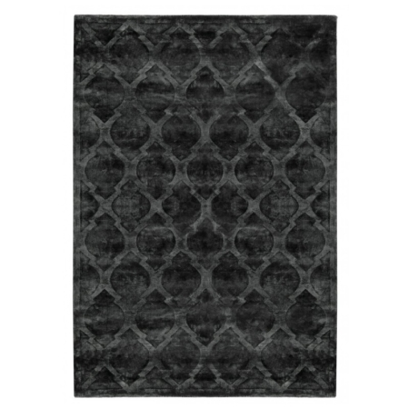 Antracytowy dywan ręcznie tkany Tanger