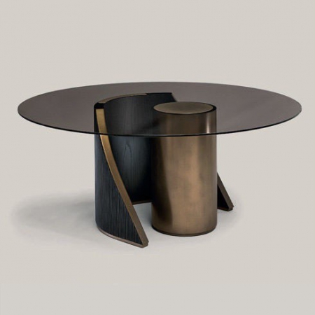 Designerski stół z okrągłym  blatem Hege.jpg
