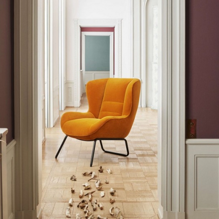 Tapicerowany fotel w nowoczesnym stylu Olive 1 Bolia