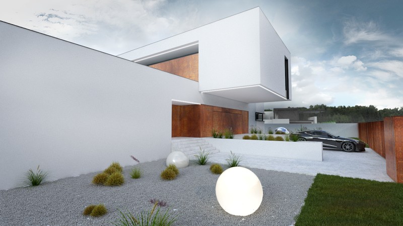 Dom jednorodzinny w minimalistycznym stylu
